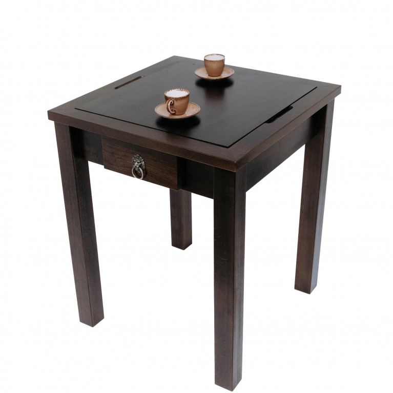 Sakkasztal "Harmony", klasszikus, kombinált (tömör bükk, sakk/backgammon/kávé) 